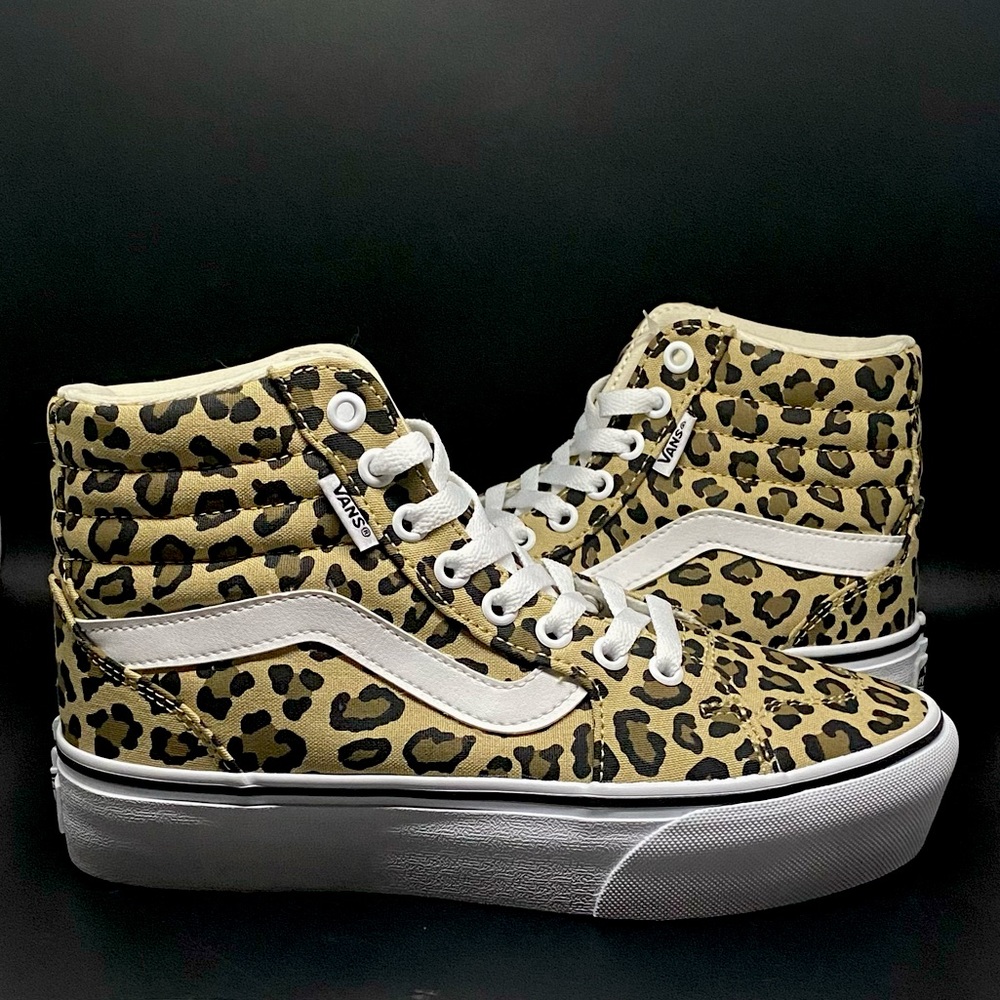 VANS FILMORE HIGH TOP PLATFORM SNEAKER— LEOPARD